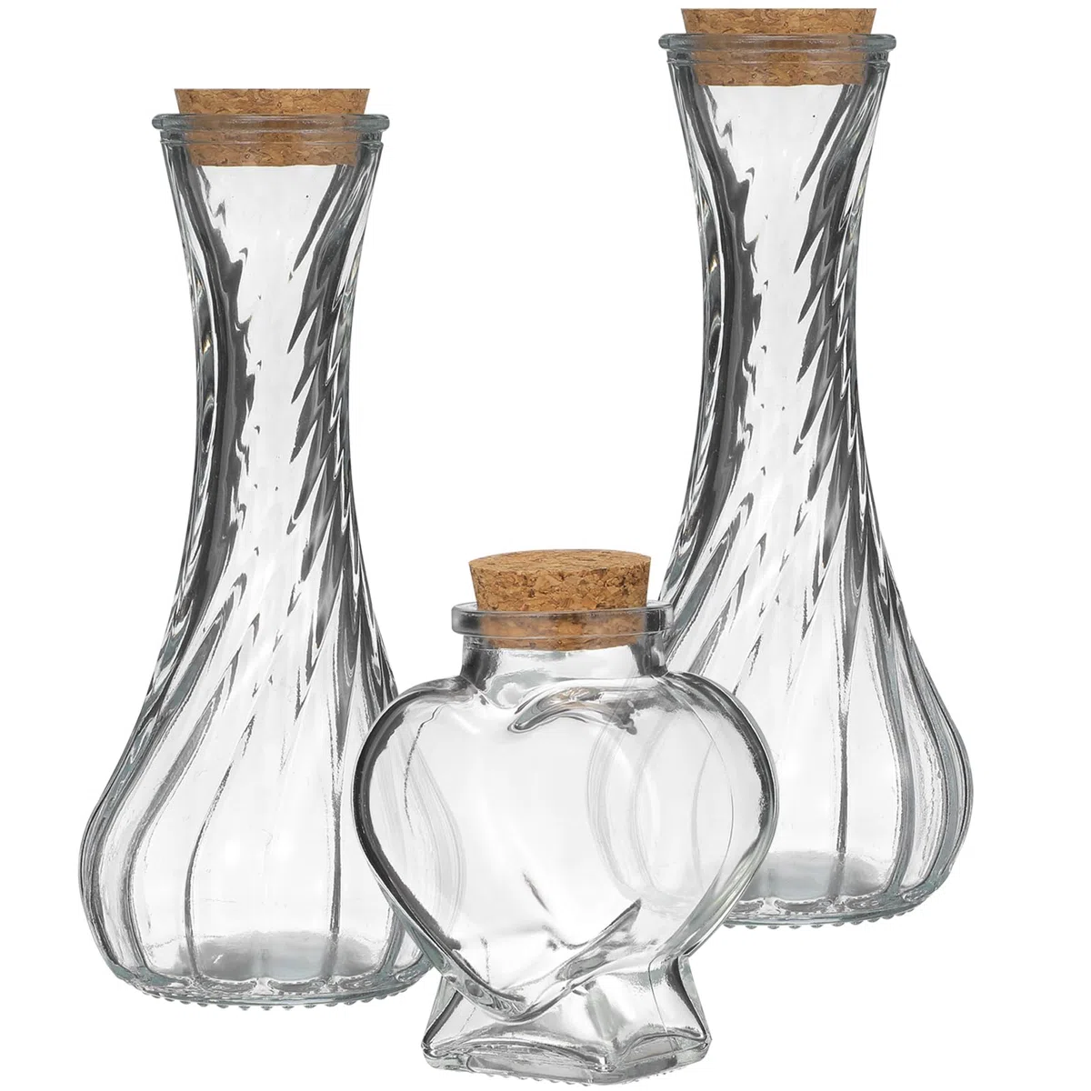ifundom 3 Pz Unità Cerimonia Della Sabbia Kit Per Il Matrimonio Vaso Decorativo Fatto A Mano Set Con Coperchi Di Sughero Sabbia Matrimonio Vasetti Di Decorativo Contenitore Per La