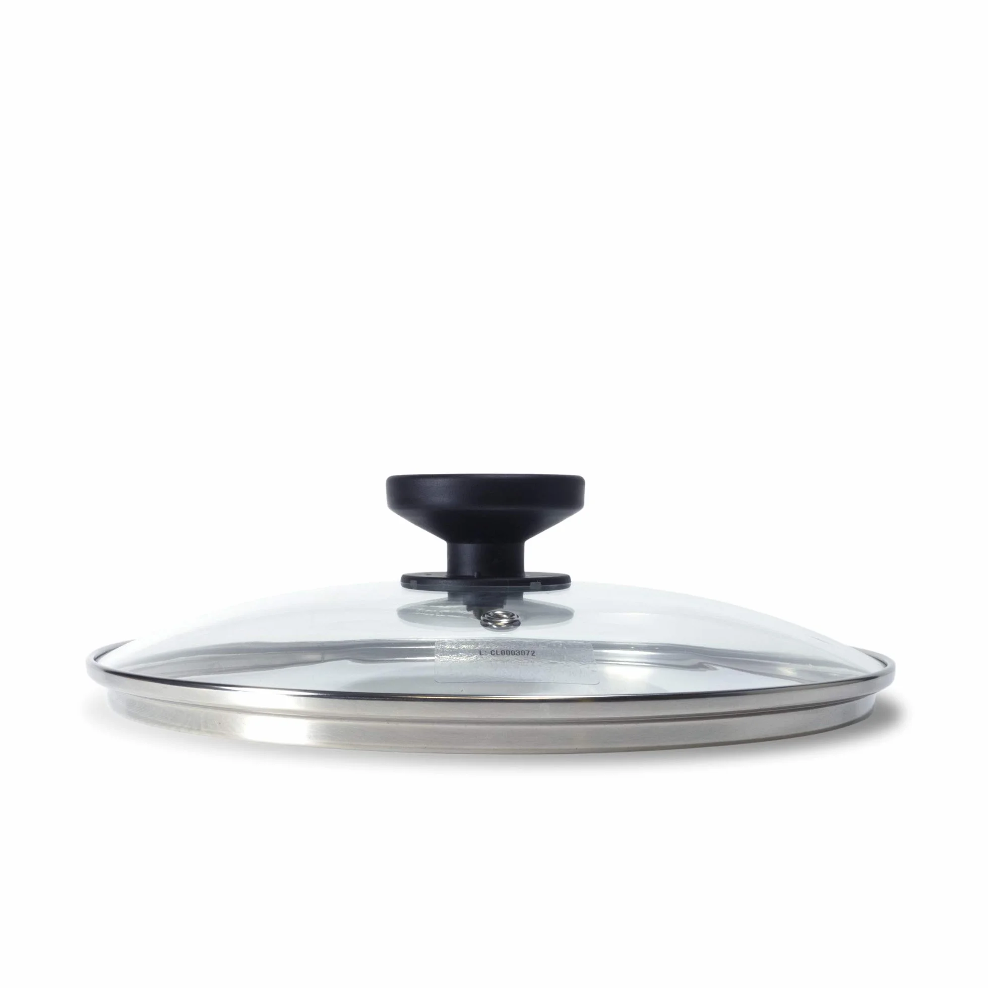 ALLUFLON Coperchio Vetro Bordo Inox 32 cm