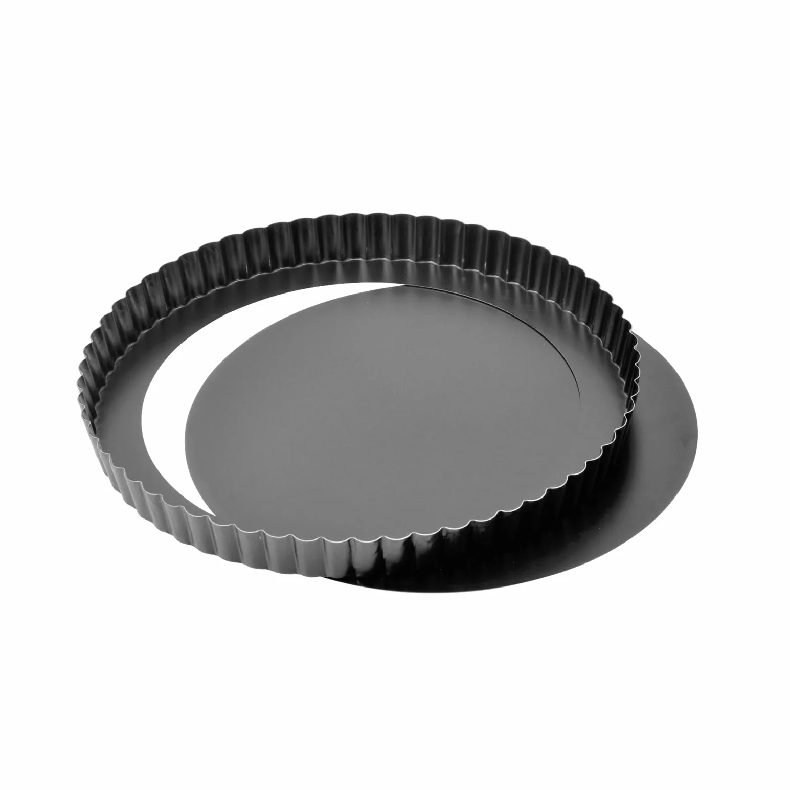 Original Kaiser Delicious 647579 Stampo da Forno per Quiche, Diametro 28 cm, Nero