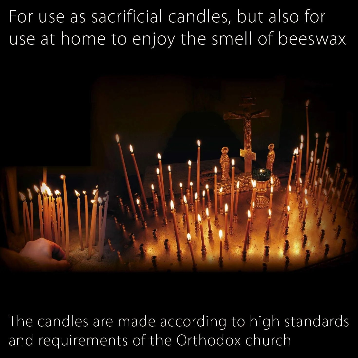 Danilovo Candele Profumate in Pura Cera d’Api – Candele Chiesa Ortodossa per Preghiere, Natale, Lunghe, Morbide, N20, Altezza 30,5 centimetri, 75 pz