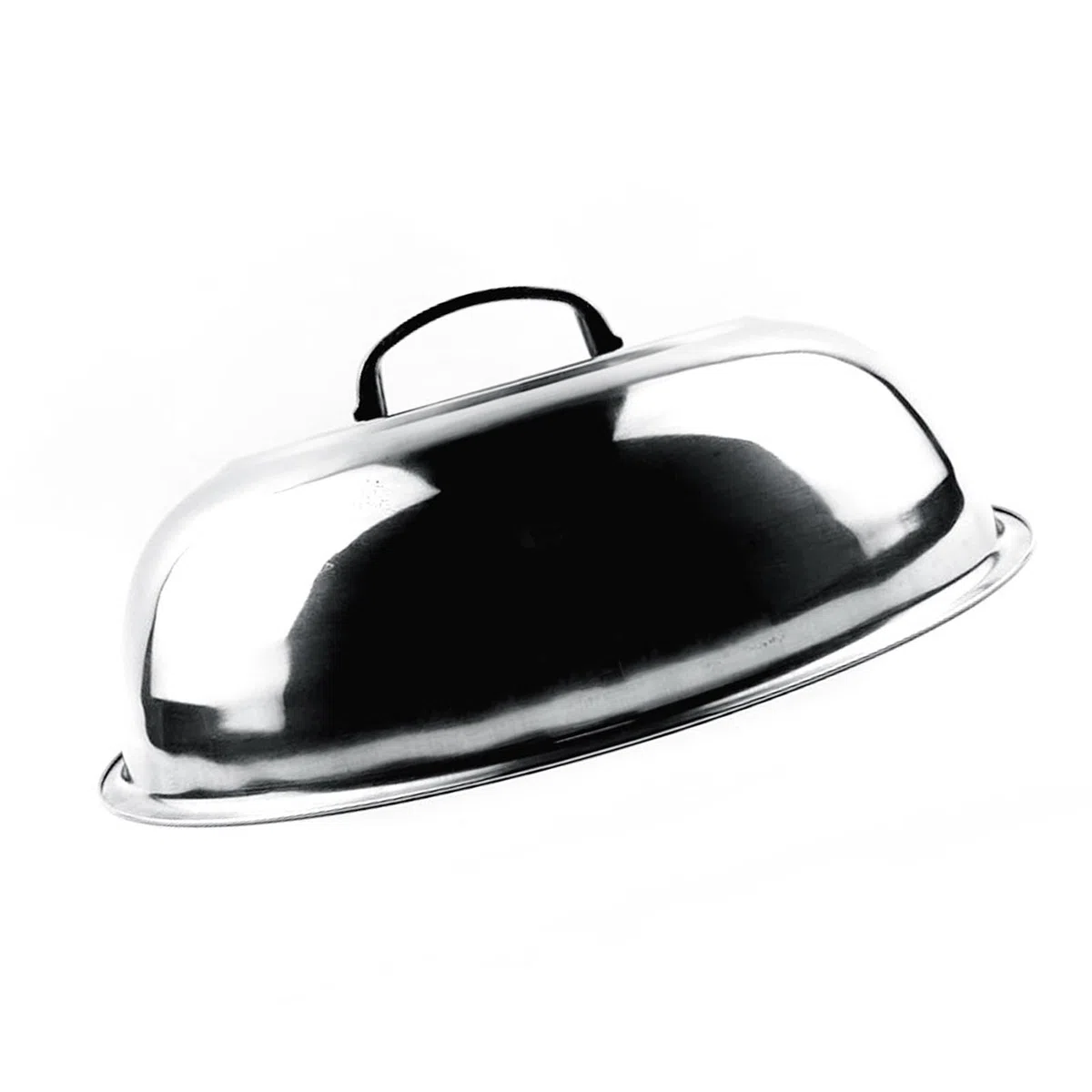 Copertura per pentola in acciaio inossidabile, cupola sciogliere il formaggio e copertura cottura a vapore, rotonda imbastire coperchi wok con manico, coperchio pentola (36 cm)