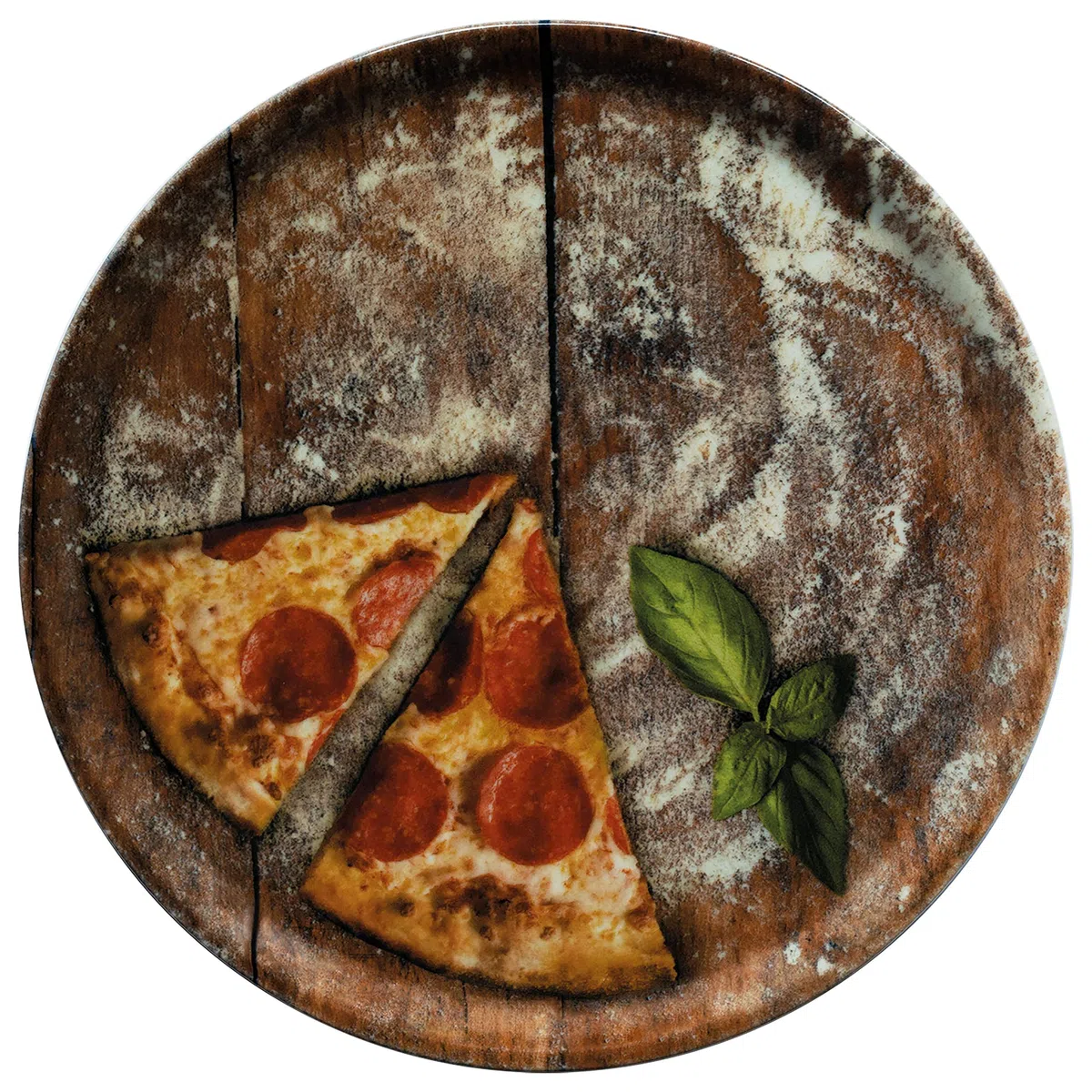Set di 6 piatti da pizza MamboCat, diametro 33,3 cm, grandi piatti in porcellana per servire pizza e piatti simili o per presentare salumi e formaggi.