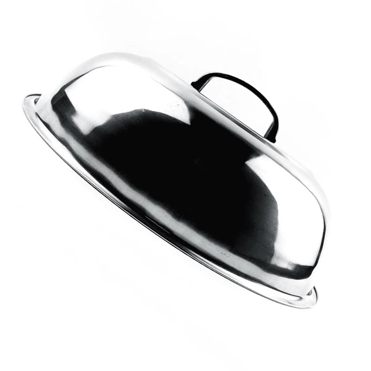 Copertura per pentola in acciaio inossidabile, cupola sciogliere il formaggio e copertura cottura a vapore, rotonda imbastire coperchi wok con manico, coperchio pentola (36 cm)