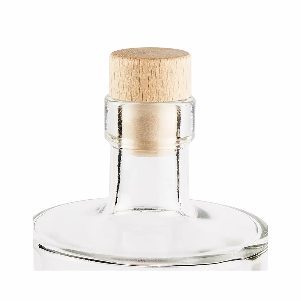 Ideen Mit Herz Bottiglie di Vetro Con Tappo di Sughero, Bottiglia Vuota Ideale da Riempire e Regalare, per Liquori, Olio, Aceto, Diametro 8,5 cm, Altezza 18 cm, 500 ml, 2 Pezzi