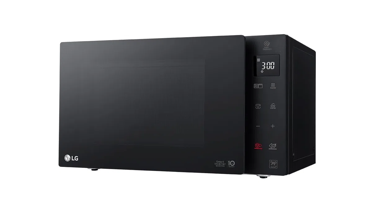 LG MH6535GIB Forno Microonde Smart Inverter con Grill al Quarzo, 25 Litri, 1150 W, Programmi Automatici, 5 Livelli di Potenza Regolabili - Nero Fumè