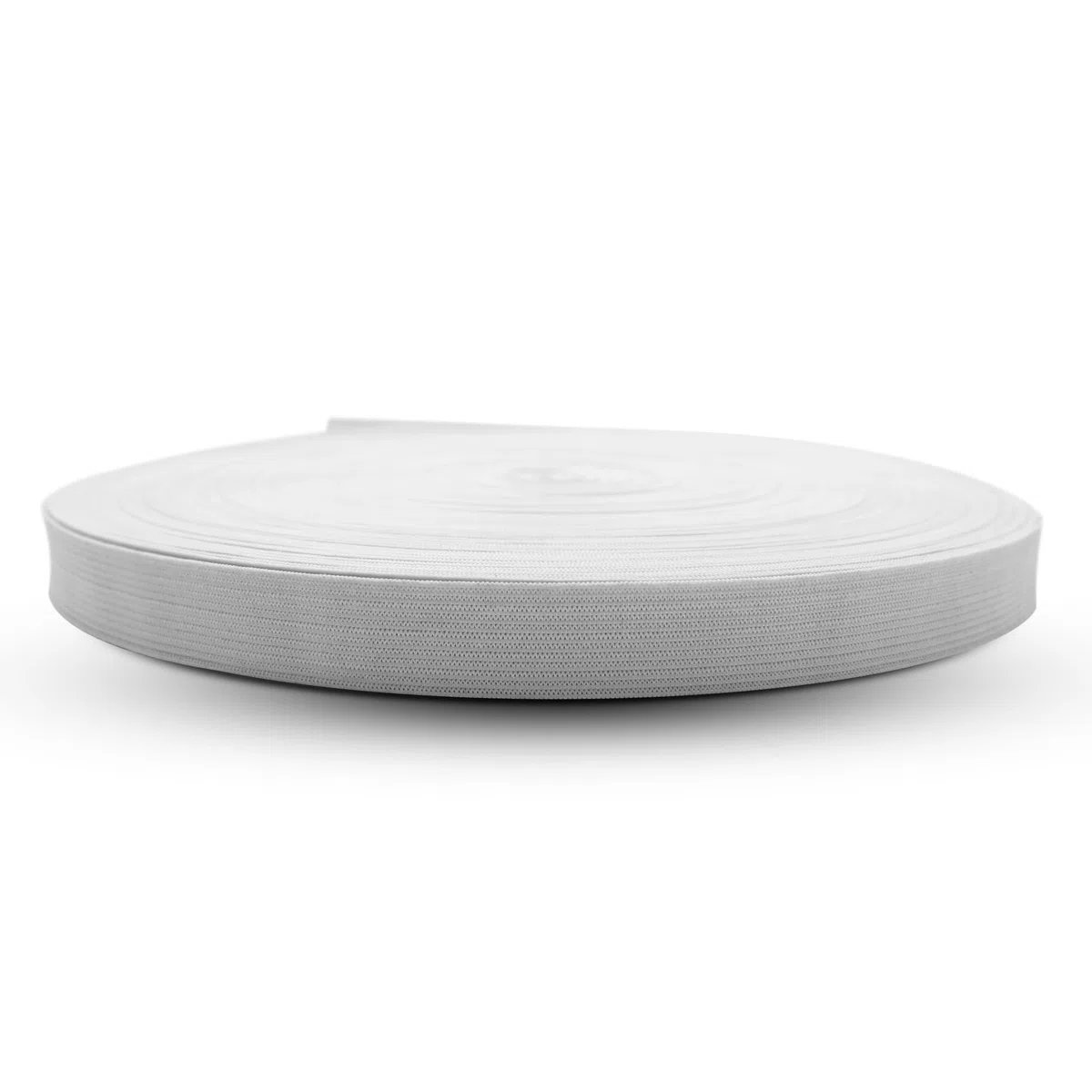 DOJA Barcelona | Elastico per Cucito | 50m | 30mm | Bianco | Filo Elastico Bianco per Cucire Poliestere e Gomma | Elastici da Cucito | Rotolo Elastico Piatto Pantaloni, Stoffa, Mutande, Maglia, Gonna