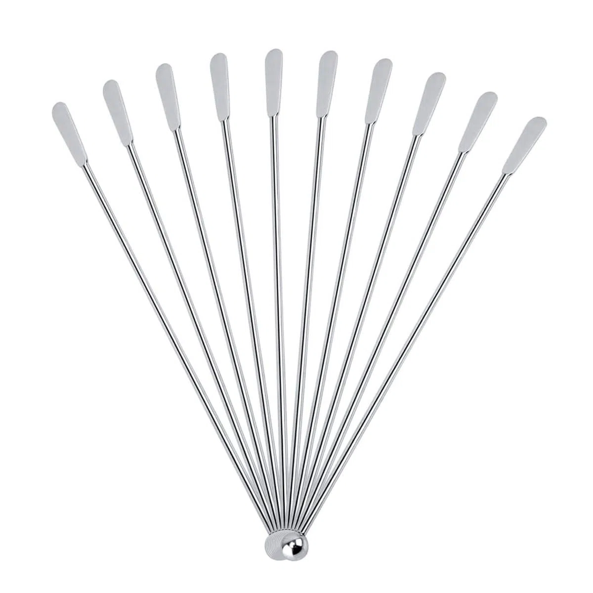 15 pezzi di bastoncini per mescolare cocktail in acciaio inox, bastoncini per mescolare cocktail, plettro per mescolare caffè, bar, martini, feste, piccoli snack in argento