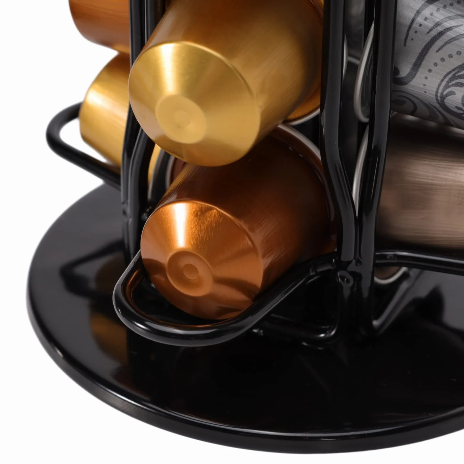 Porta Capsule per caffè,Porta Cialde per Nespreso Originalline Capsules Rotante,Supporti per Capsule Cialde,Portacapsule Verticale,Nero.