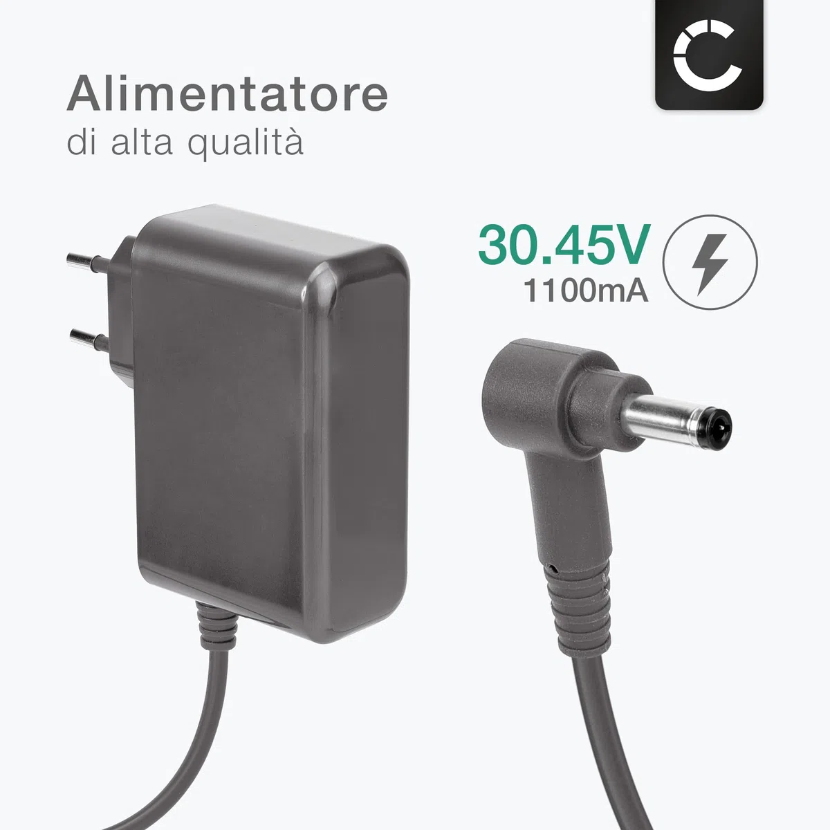 CELLONIC Caricabatteria compatibile con Dyson V10, V11, V12 & v15 Caricatore di ricambio 30.45V, potente & affidabile