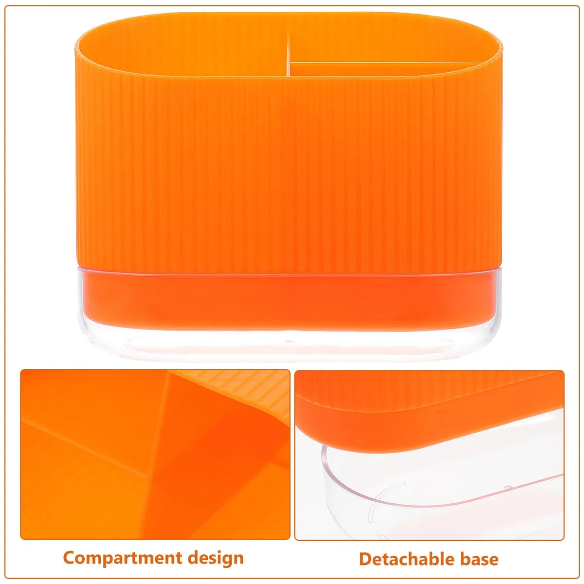 Homoyoyo Scolaposate Guzzini in Plastica Design a Scomparti e Base Staccabile, Portaposate Scolapiatti Elegante e Facile da Pulire per Utensili da Cucina