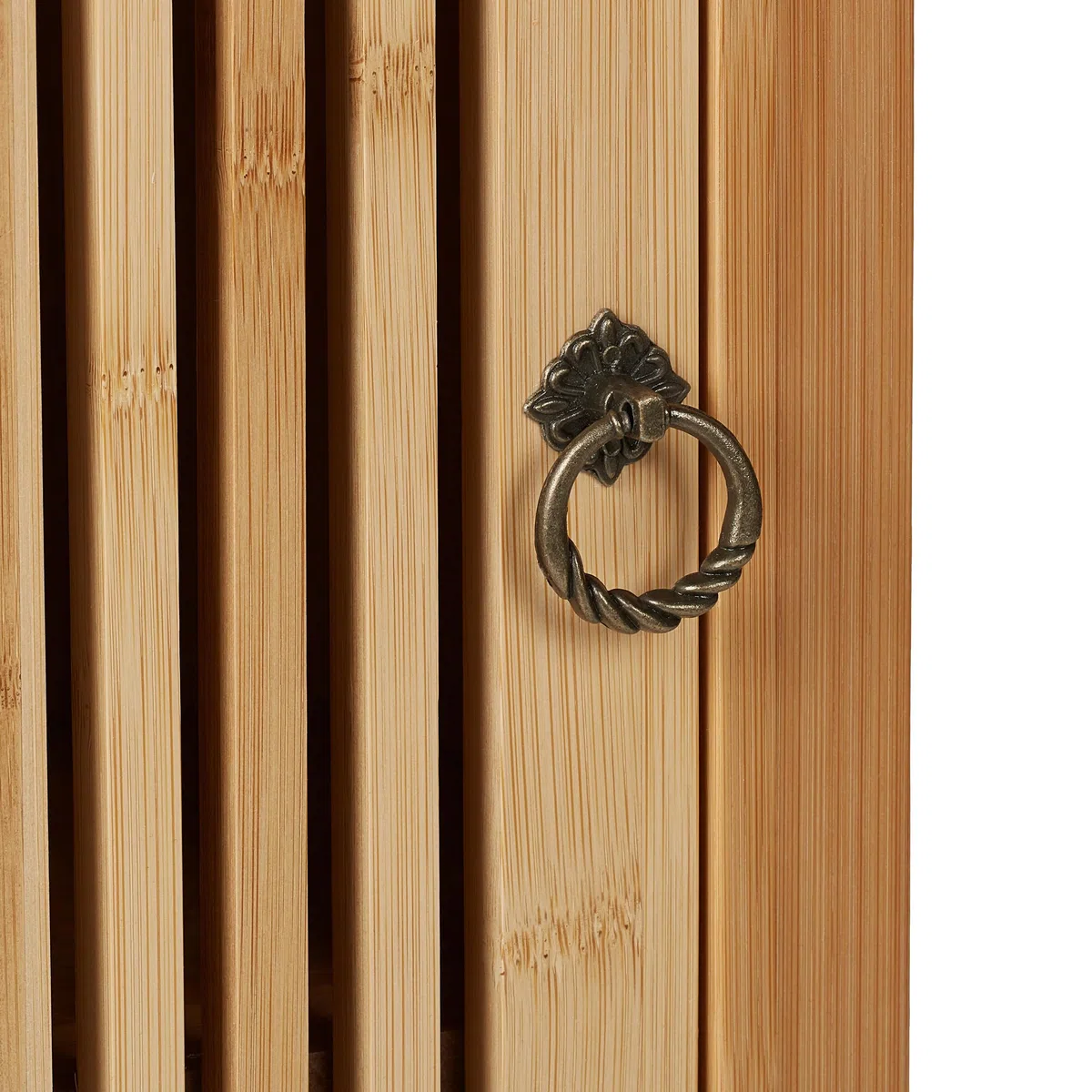 Relaxdays Mobiletto da Bagno Pensile, Ripiano Regolabile, Armadietto da Parete, in bambù, HLP: 60x34,5x21 cm, Naturale