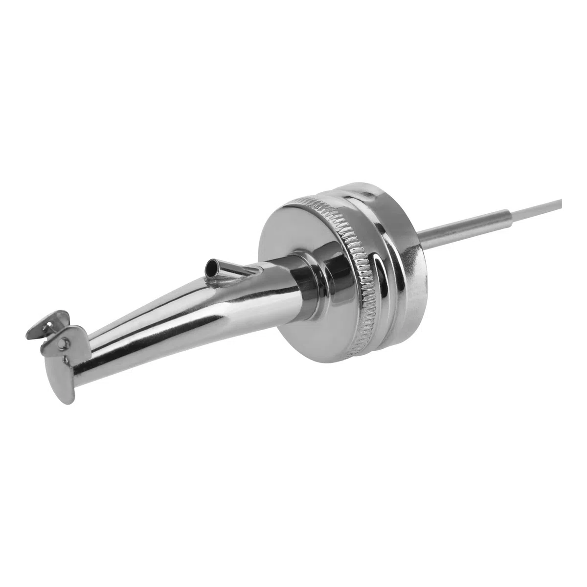 Westmark 3 versatori per liquori e olio per bottiglie con filettatura a vite, Ø 31,5 mm, con battente, con tratula, metallo/acciaio inox, inox Gastro, argento, 452522E3