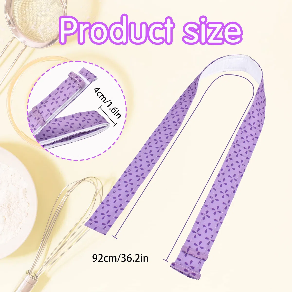 Strisce per Torte, 3 Pezzi Strisce di Torta, Strisce per Tortiera Cuocere Teglia Regolabile, Bake Even Strip Super Assorbente, Strisce Uniformi Cottura Cuocere Strisce Protettive per Cucinare