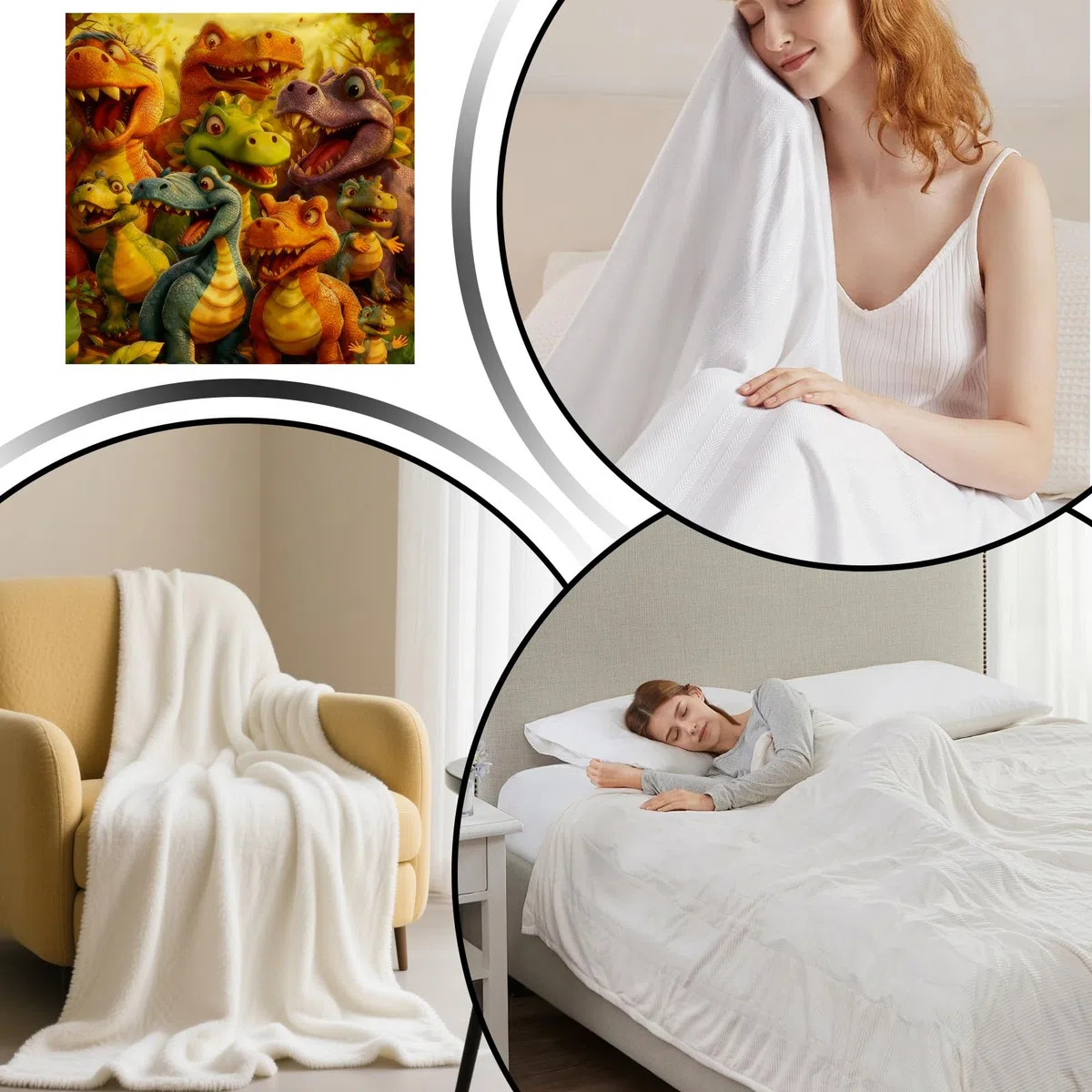 Coperta Dinosauro,Stampa Digitale Ad Alta Definizione Motivo Dinosauro | 150x130 cm Morbida Coperta In Flanella Con Stampa Animali | per , Divano, Angolo Lettura, Camera da , Ufficio, Casa, Viaggio