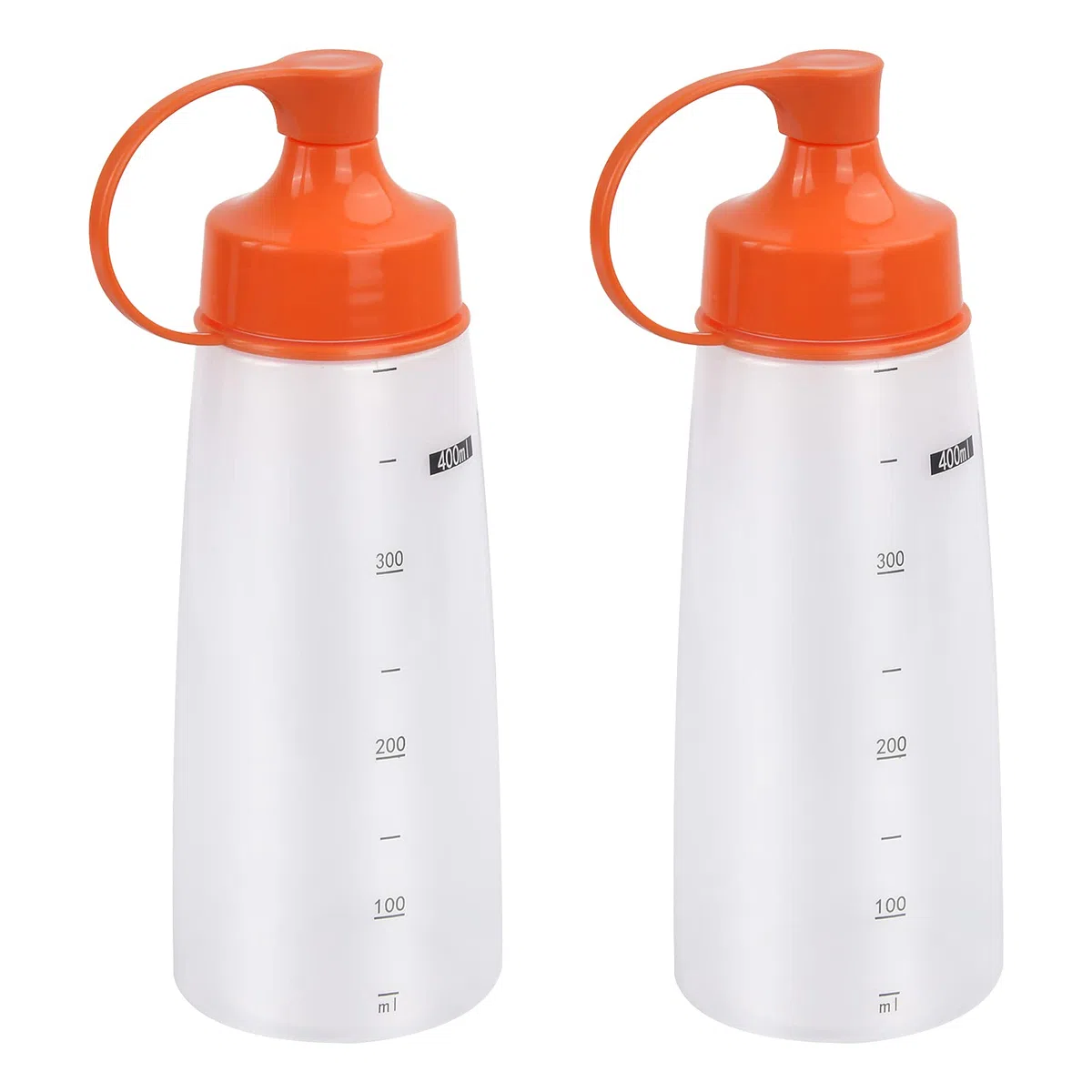 2 Pzi 400ml Bottiglie per Salse Bottiglie Condimento da Spremere Flacone Dosatore con Tappi Dispenser Condimenti in Plastica per Salsa Senza Liquidi BPA per Ketchup Maionese Senape Salsa Piccante Olio