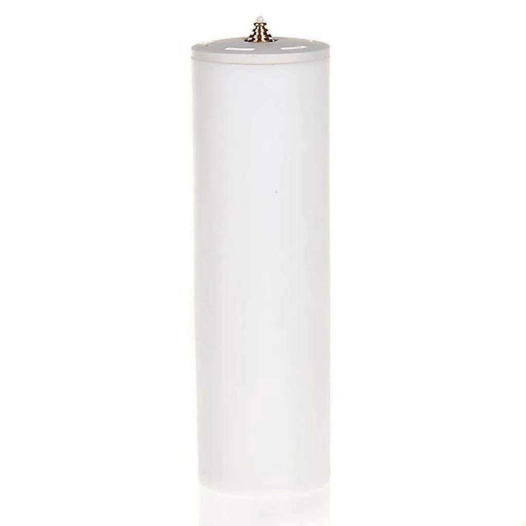 Holyart Candele, ceri, ceretti: Candela a cera liquida con cartuccia diam. 8 cm, 30 cm (11.82 inc.)