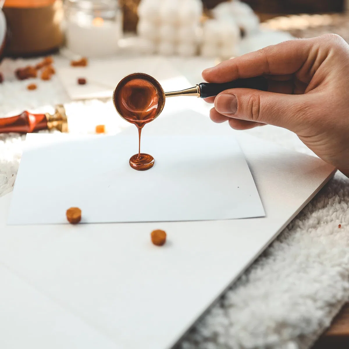 PATIKIL Perline Di Cera Sigillante, 520 Pz Perle Di Cera Per Sigilli Busta Lettera Cera Per Sigilli Monocolore Per Sigilli E Lavoretti Fai Da Te, Celeste