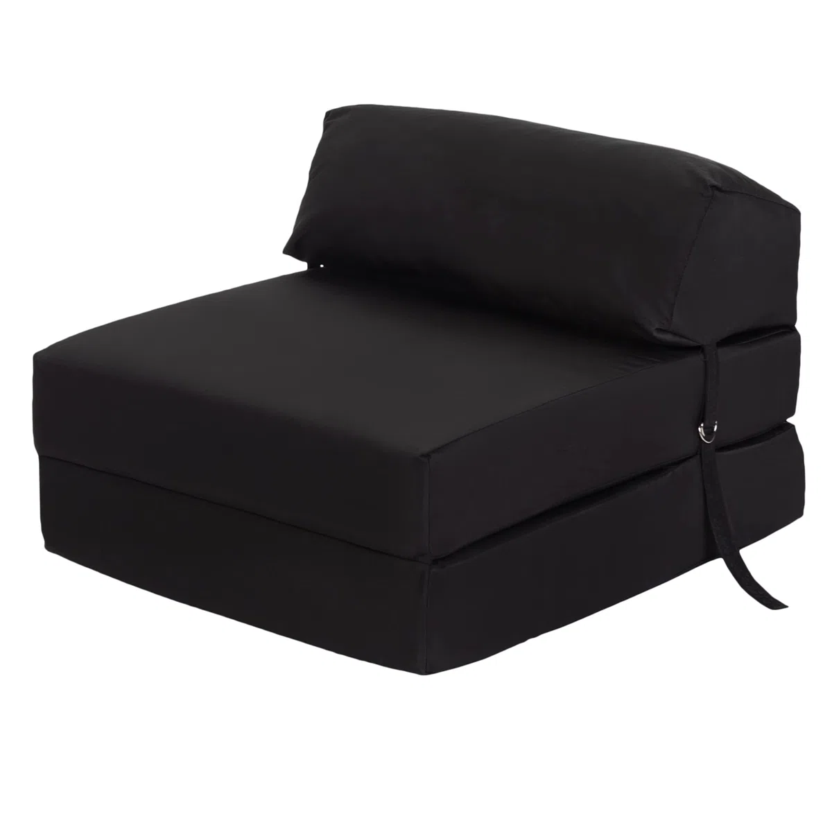 Ready Steady Bed Sedia Pieghevole Materasso 168x60cm, Divano Letto Futon per Adulti e Bambini, Resistente all'acqua Letto Pieghevole con Poggiatesta, Confortevole Materasso Z bed (Nero)