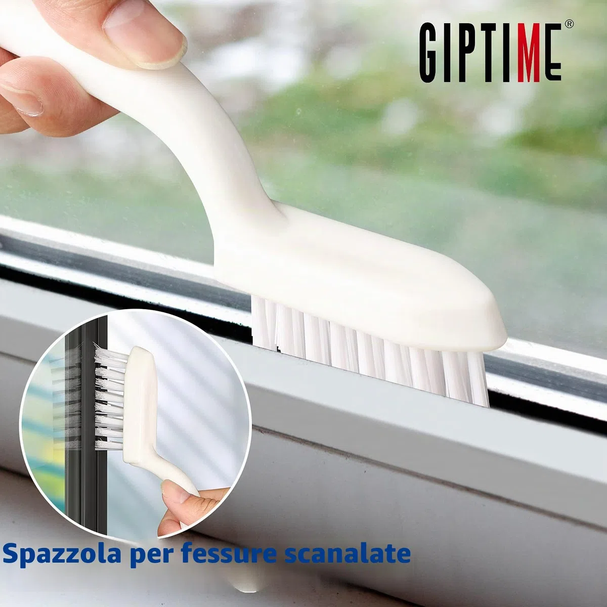 4Pcs Spazzola Pulizia per Cucina e Bagno - Include Spazzola per Sfregamento Con Impugnatura Comoda