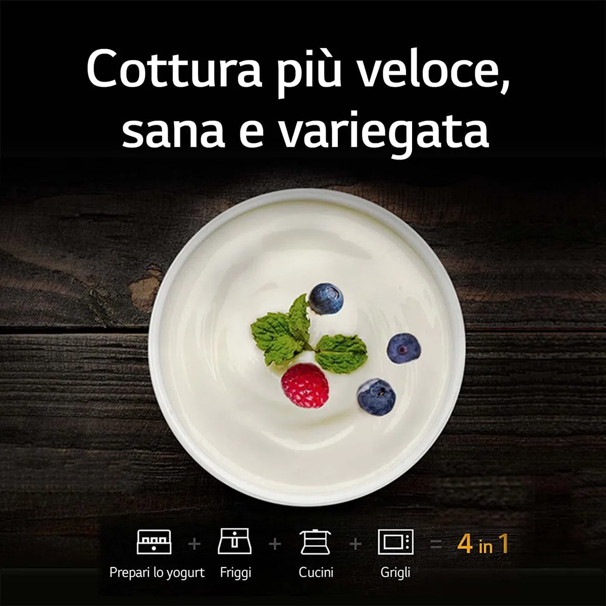 LG MH7265DPS Forno Microonde Smart Inverter con Grill al Quarzo, 32 Litri, 1200 W, Programmi Automatici, Livelli di Potenza Regolabili, Piatto Microonde Crispy Incluso - Nero 30.7 x 54.4 x 44.1cm