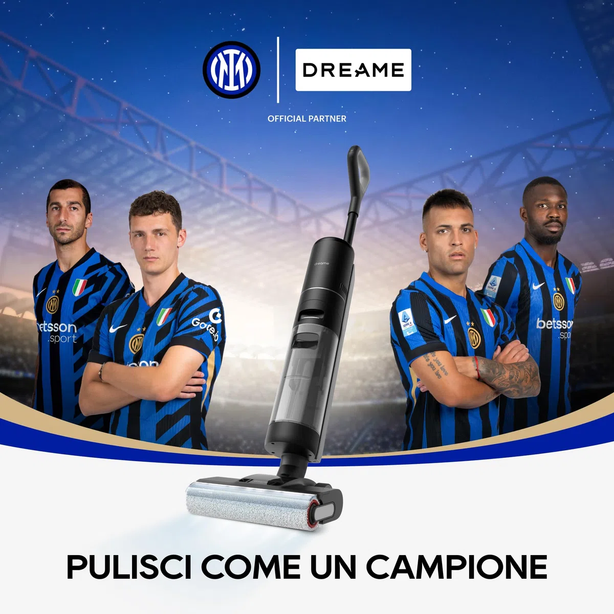 DREAME H12 Pro Aspirapolvere Lavapavimenti Senza Fili, Pulizia Bordi, Autopulente, Asciugatura ad Aria Calda, Serbatoio Acqua 900 ml, 35min Autonomia, Peli Animali Domestici, Pavimenti Duri