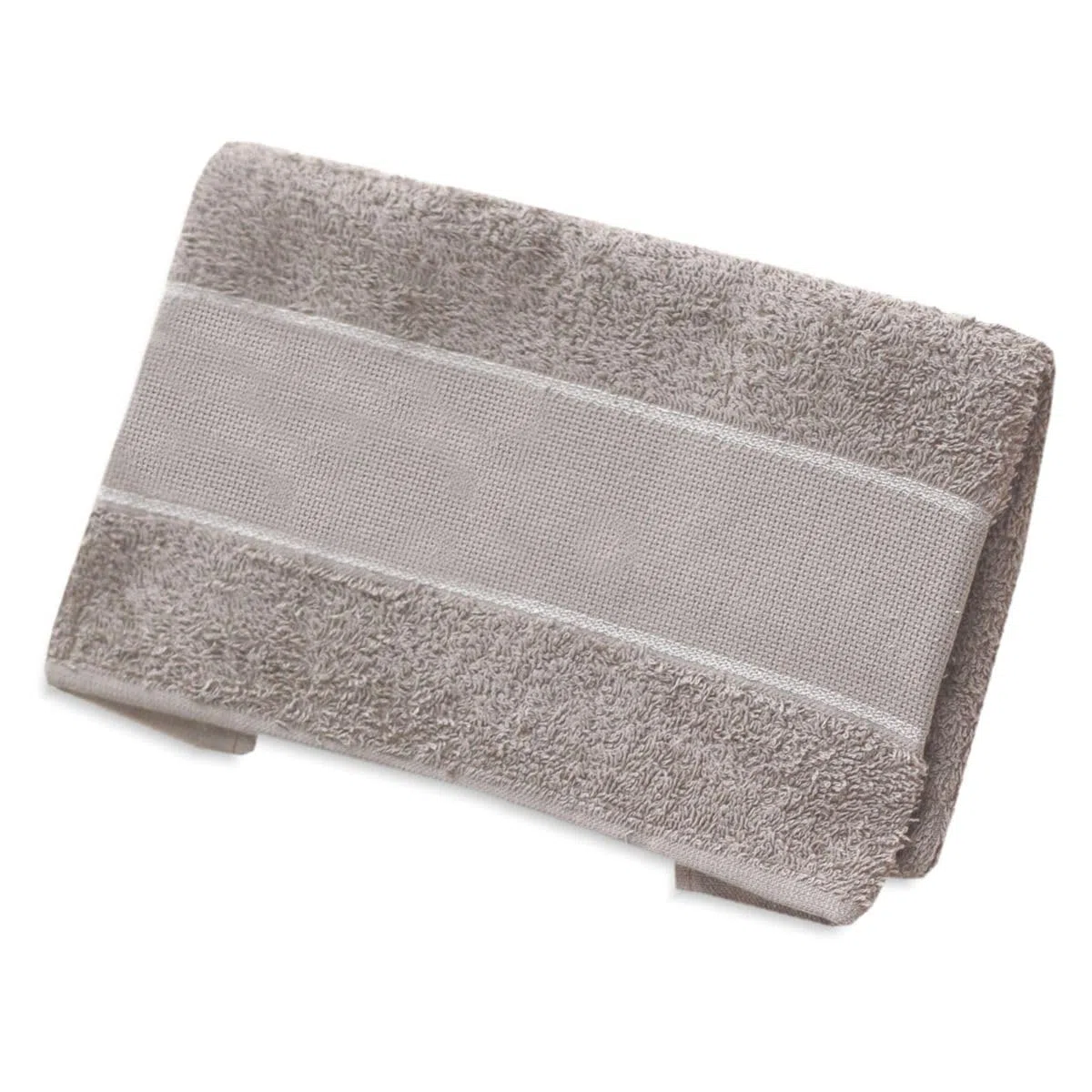 hobbymio.it Set Asciugamano con Ospite da ricamare a Punto Croce, Salvietta più Ospite con Tela Aida, Asciugamano bagno 60x100cm più Opite 40x55cm (18 Tortora)