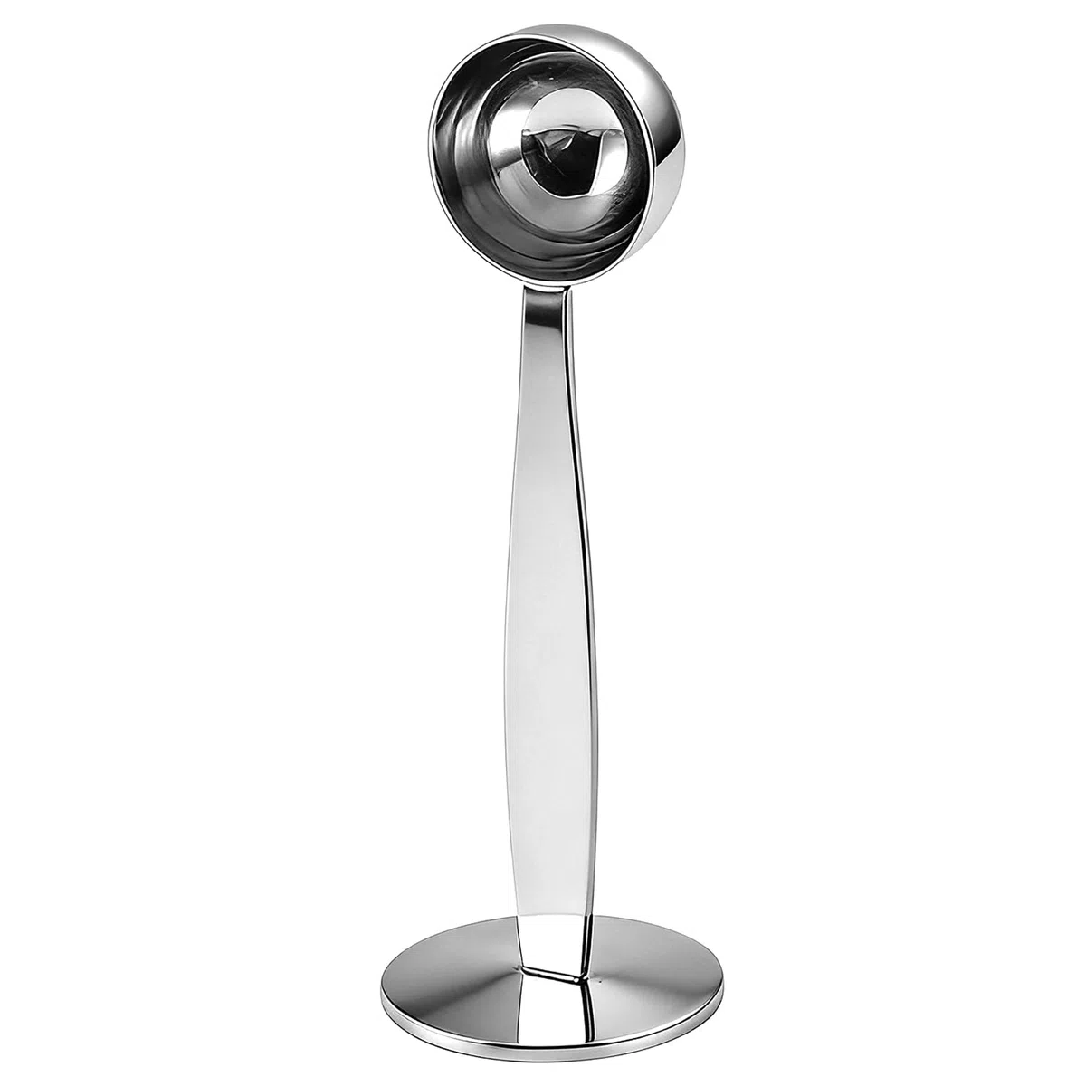 Dosatore per macchine da caffè, Cucchiaio Dosatore Caffe per Macchina Espresso con Tamper, in Acciaio Inox, Multifunzione per Misurazione Proteine, cacao, tè, 14.5cm/5.7inch
