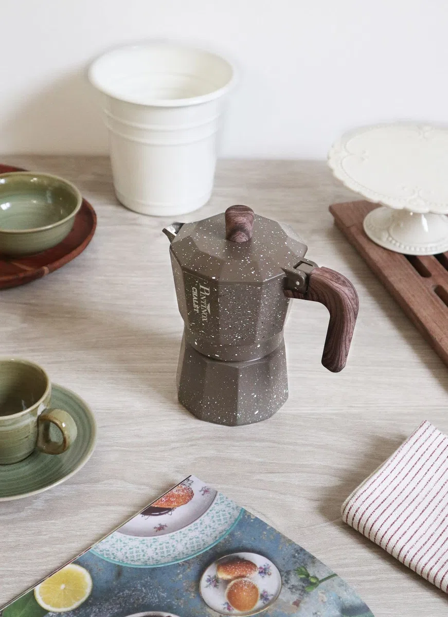 PINTINOX Caffettiera Moka Natura 3 tazze