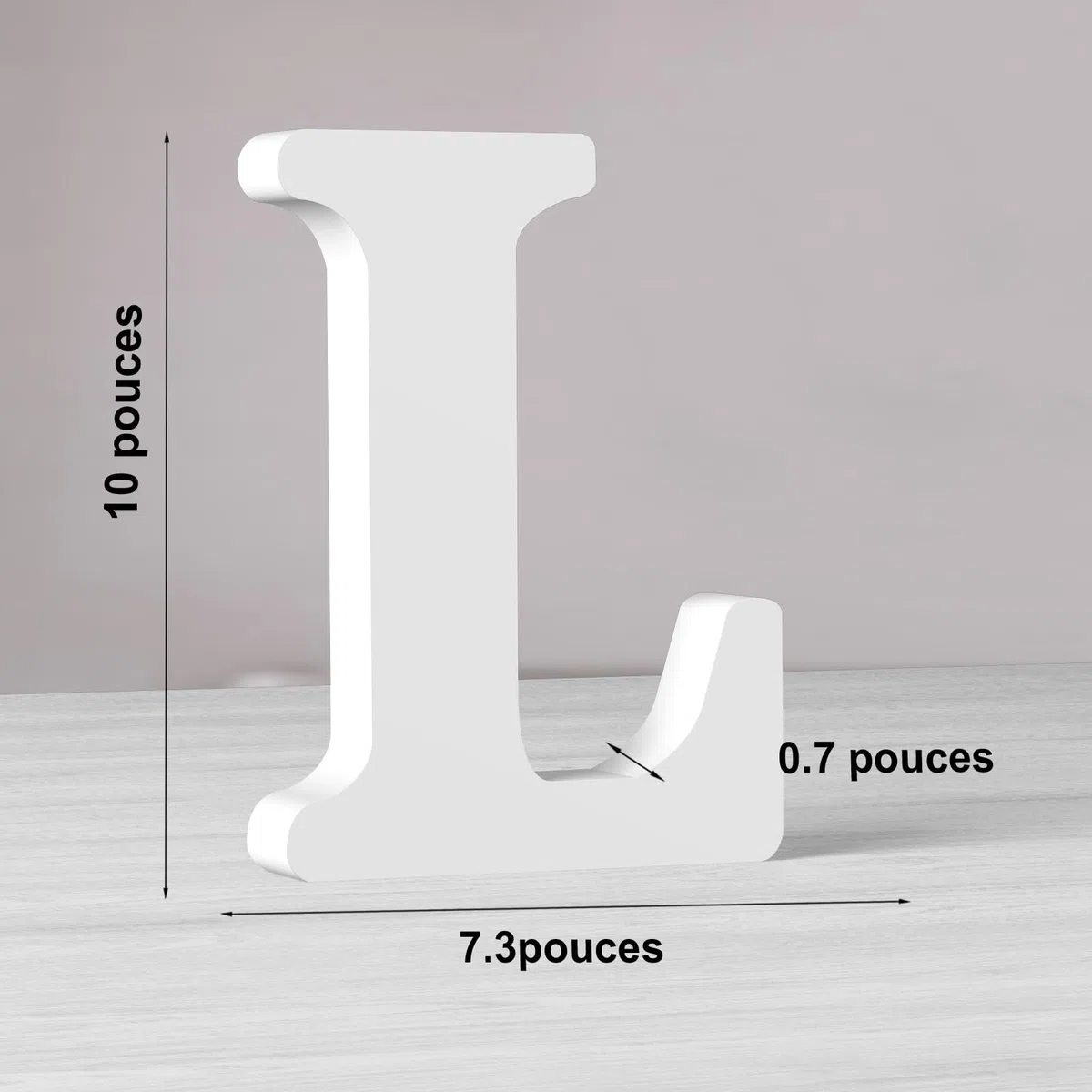 Lettere in Legno Bianco da 10 Pollici Lettere in Legno Non Finite per Decorazione Della Parete Lettere In Piedi Decorative Grandi Lettere per Decorazione Della Parete per Progetti di