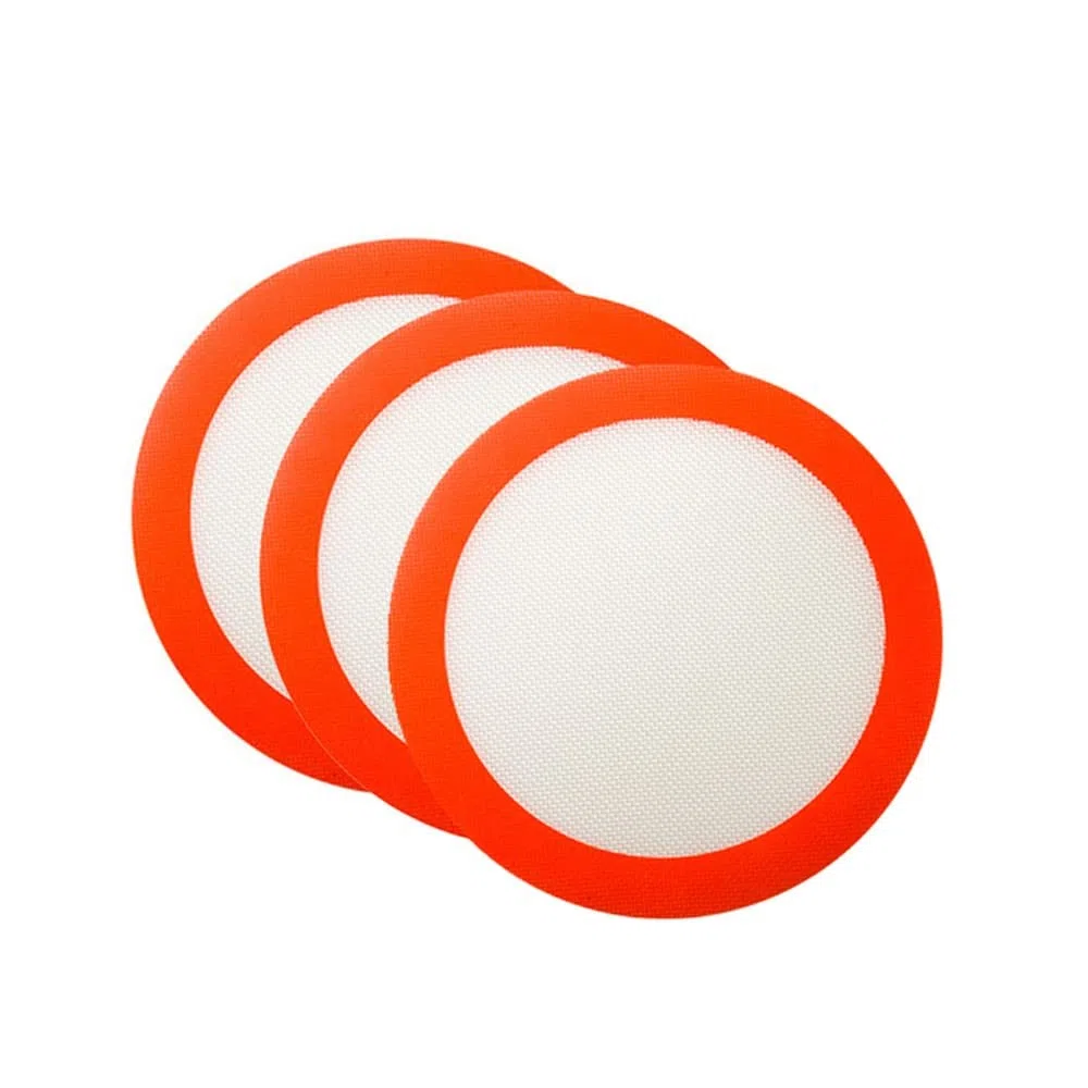 3 tappetini da forno in silicone, rotondi da 22,9 cm, per torta, in silicone antiaderente, riutilizzabili, resistenti al calore, per biscotti, macaron, pane e pasticceria