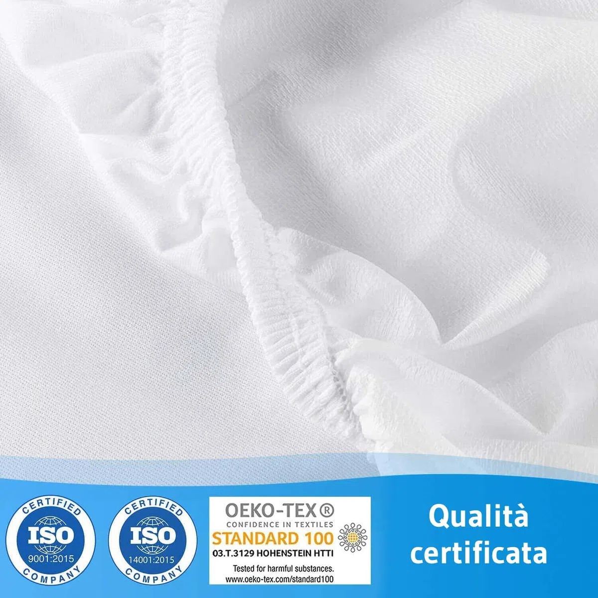 Coprimaterasso impermeabile, 80x160 cm, traspirante, antiacaro, sotto lenzuolo con angoli, protezione impermeabile, coprimaterasso igienico, 80x160 cm