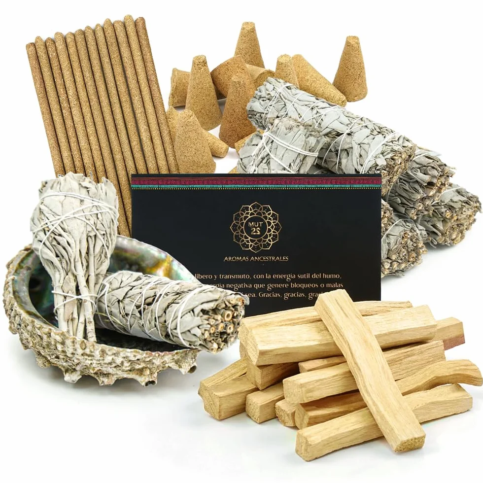 5 Salvia Bianca 10 cm Sacra da Bruciare, Erba di Purificazione e Armonia, Salvia Apiana 100% Naturale, Ideale per la Pulizia Spirituale e i Rituali Energetici