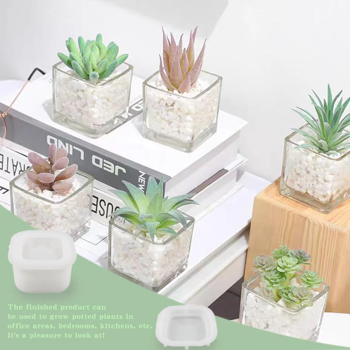 Stampi in Silicone per Resina,2 Pezzi Stampo in Silicone per Candele,Stampo in Resina da Colata DIY per i Lavori di Bricolage