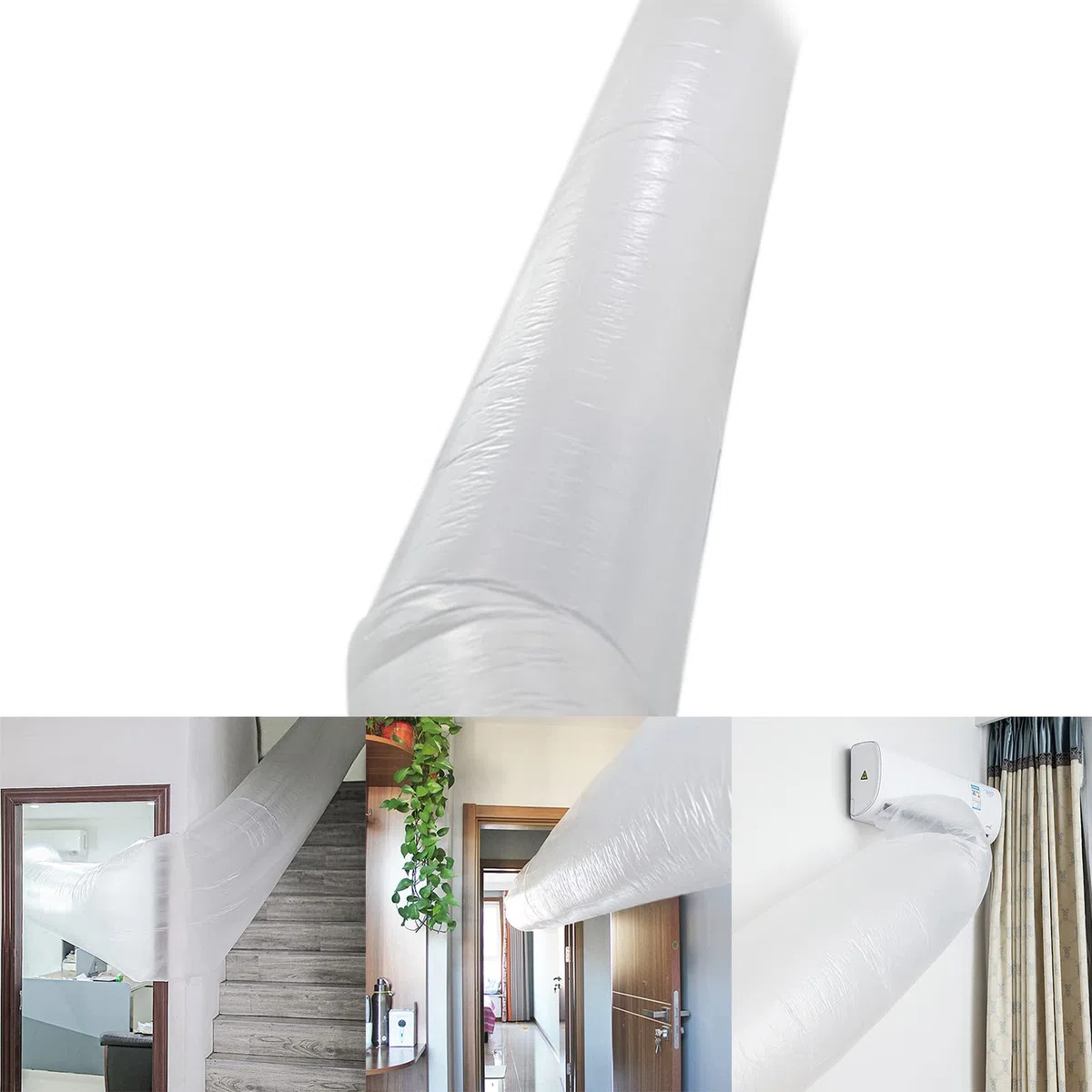 Tubo per ventilatore, universale, flessibile, tubo di ventilazione dell'aria, tubo flessibile, aria condizionata, condotto di scarico, sistemi d'aria, sacchetto di soffiaggio, condotto di ventilazione