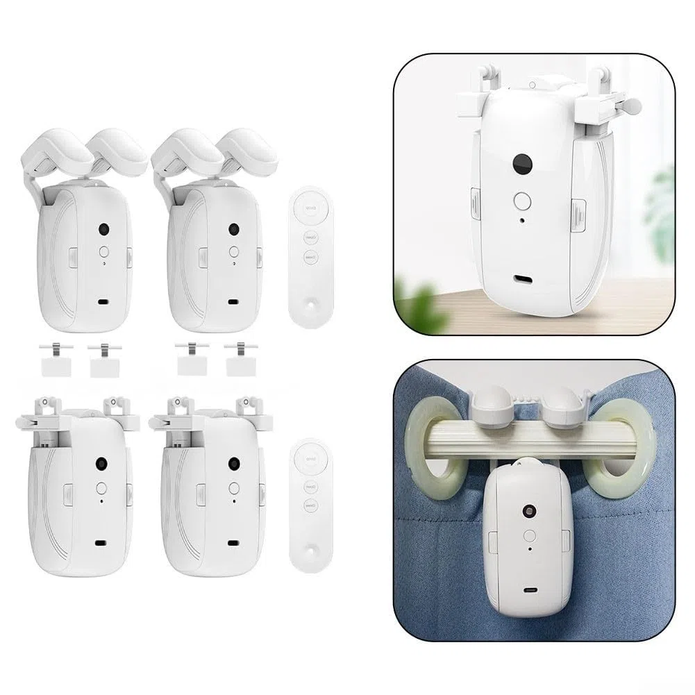 Apri tende automatico intelligente, con telecomando elettrico, per casa e ufficio (1 palo romano)