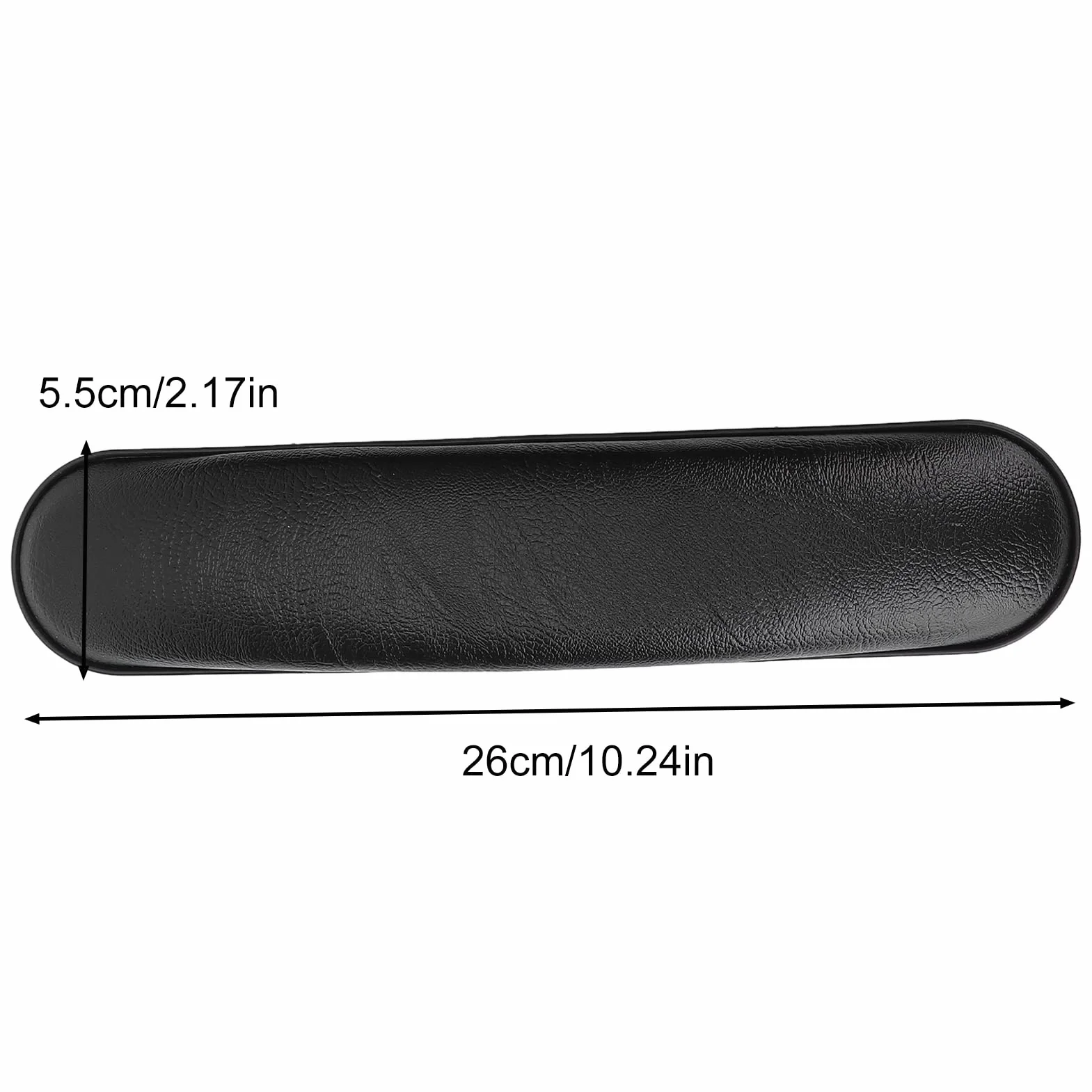 Cuscini Per Braccioli,2 Pezzi Di Cuscinetti Universali In Morbida Pelle Pu per Ricambio Per Bracciolo Per Sedia A Rotelle,Nero,10.24X2.17In