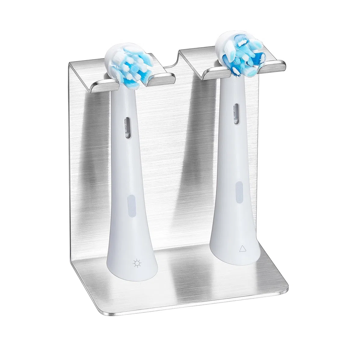 Porta Testine Spazzolino Elettrico, YYBO Porta Spazzolini Elettrici, Porta Spazzolino Elettrico da Muro, Portaspazzolini da Bagno Portaspazzolino Elettrico (Argento, Piccolo)