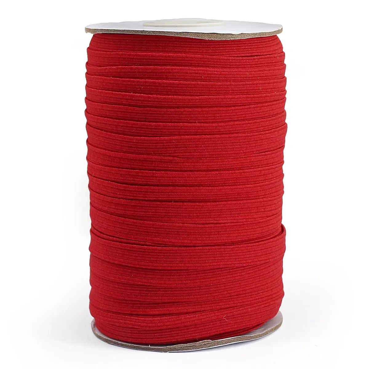 FQTANJU Rotolo di nastro elastico da 6 mm (50 yards) – 1/4 di pollice piatto intrecciato elastico per cinture, cucito, pantaloni, abbigliamento e fai da te