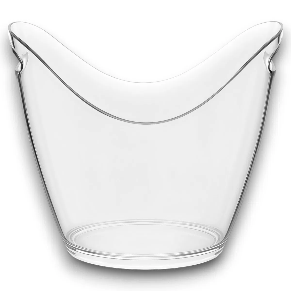 SECCHIELLO GHIACCIO PLEXIGLASS OVALE CM.35X25X26