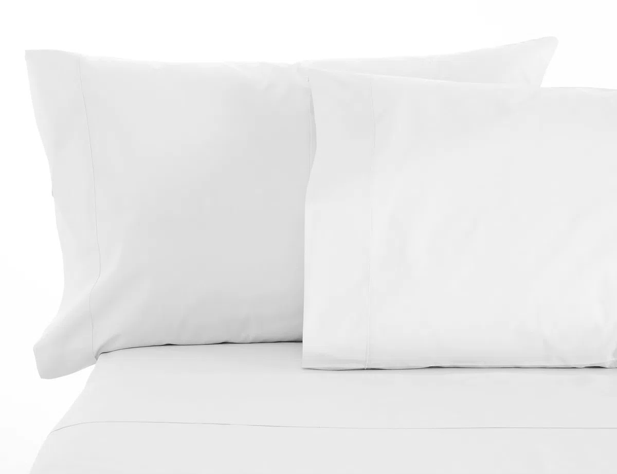 Banzaii Completo Lenzuola Matrimoniale 100% Puro Cotone Alta qualità Made in Italy (per materassi 160/170 cm, altezza fino a 30 cm) Bianco
