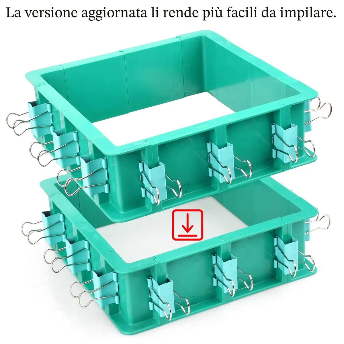 Alloggiamento Stampo Regolabile per la Realizzazione di Stampi in Gomma Siliconica - Telaio dell'alloggiamento in Plastica per la Creazione di Stampi in Siliconica, Stampi in Resina, Candele, Sapone