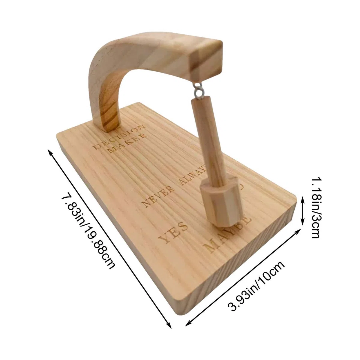 Decision Maker Legno Pendolo Decider in Legno, Pendolo Sì No Pendolo Decisidore, Pendoli Magnetici in Legno per Decisore, Decisore Magnetico Creativo