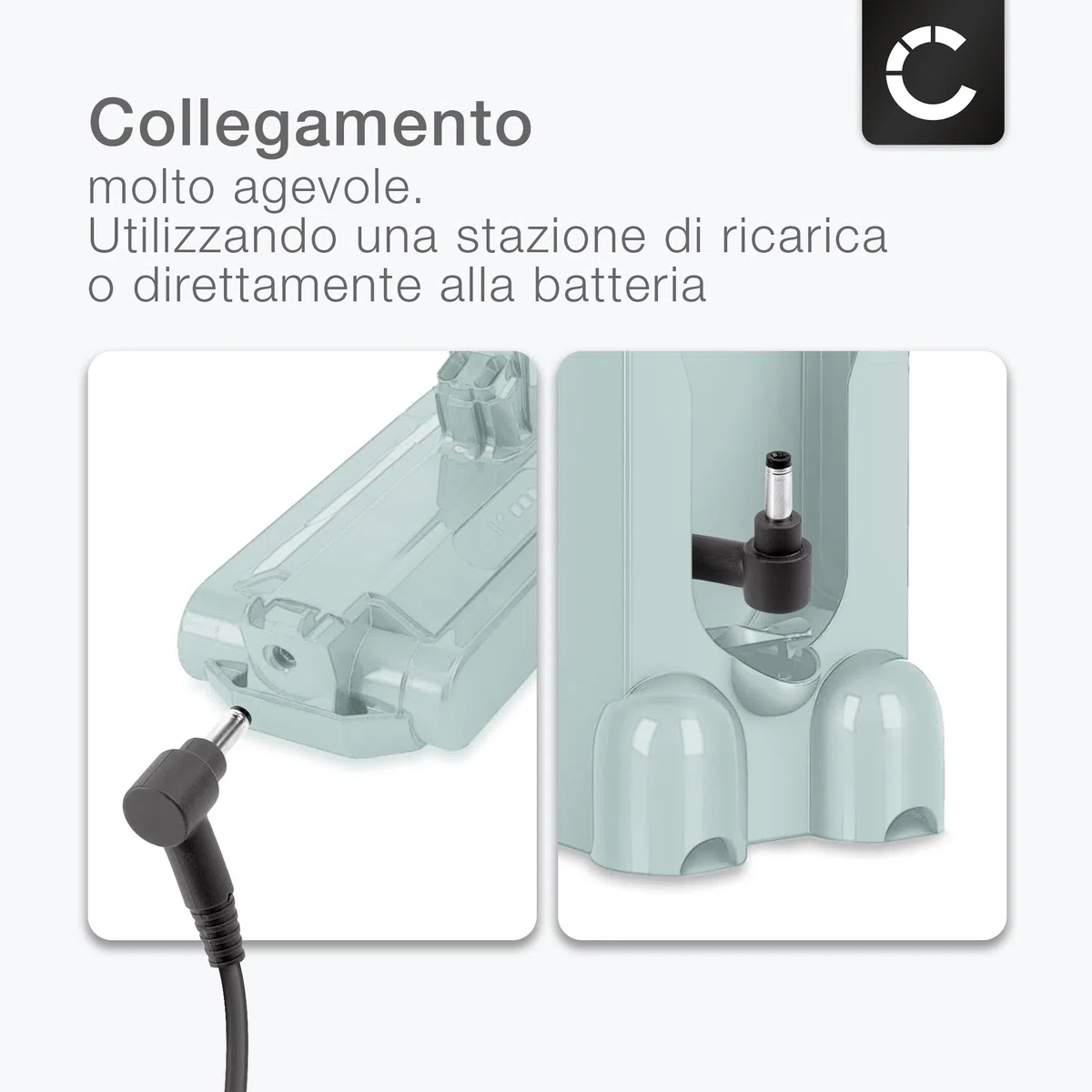 CELLONIC Caricabatteria compatibile con Dyson V10, V11, V12 & v15 Caricatore di ricambio 30.45V, potente & affidabile