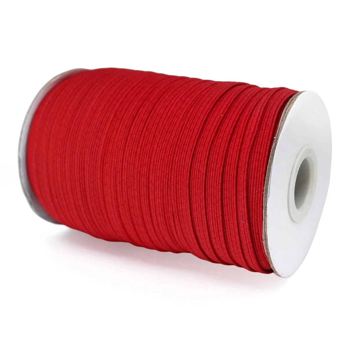 FQTANJU Rotolo di nastro elastico da 6 mm (50 yards) – 1/4 di pollice piatto intrecciato elastico per cinture, cucito, pantaloni, abbigliamento e fai da te