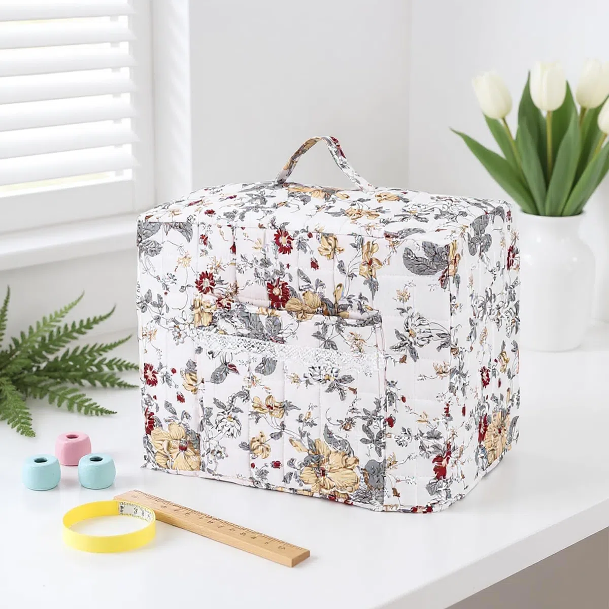 Copertura Protettiva Anti Polvere Macchina Da Cucire | Custodia Tote Boho per Overlock - Involucro ad Alta Densità per Macchina da Cucire | Per Viaggio, Uso Esterno, Casa, Laboratorio, Studio E Uffici