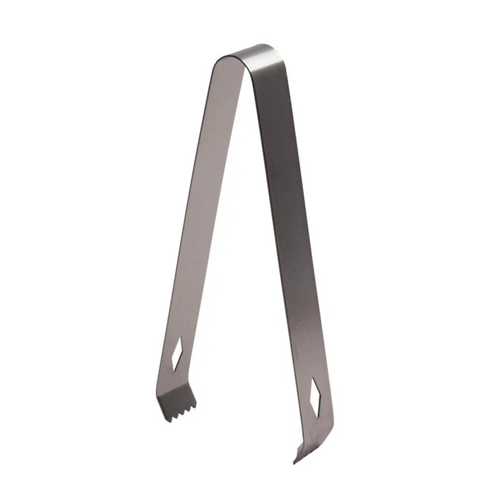Pinze per ghiaccio in acciaio inox, 3 pezzi, per dolci e caramelle, a braccia lunghe, per buffet, barbecue, bordi smerlati con denti per matrimoni, bar, feste, cucina