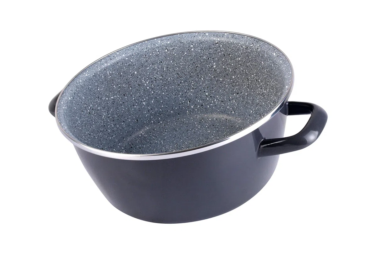 Magefesa Dolomiti - Tegame con coperchio in vetro, diametro 20 cm, color grigio/marengo