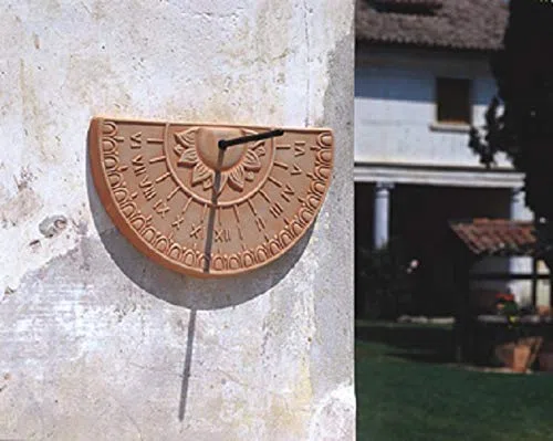 MERIDIANA PANNELLO A PARETE IN TERRACOTTA FATTO A MANO; ALTEZZA CM. 23, LARGHEZZA CM. 39, PROFONDITA’ CM. 3,5 MADE IN ITALY