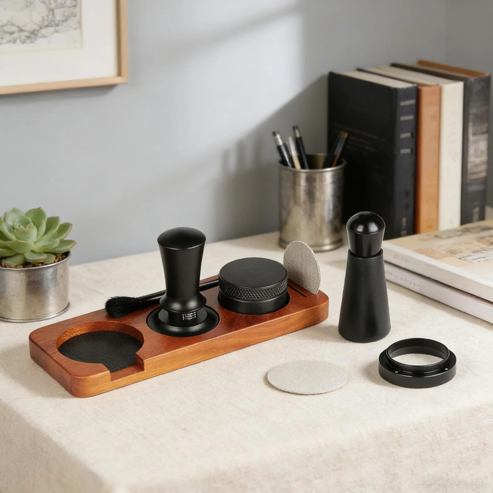 Manolyee Kit di Strumenti per l'Espresso - Gadget Da Cucina Portatile Per Pressa Espresso | Stazione per Pressacaffè | Per Appartamento Negozio Dormitorio Cucina Caffè Casa Appassionati e