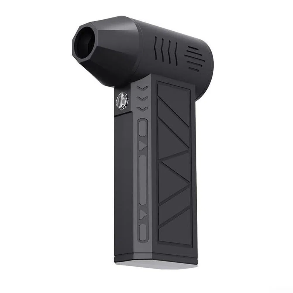 Turbo con motore brushless a 4 velocità, 130000 giri/min, luce LED, ventilatore portatile da 7,2 V per uso esterno, rimozione della polvere, spazzaneve, asciugatura e raffreddamento, 143 x